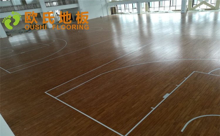 重慶忠縣中學(xué)籃球排球場(chǎng)木地板圖片